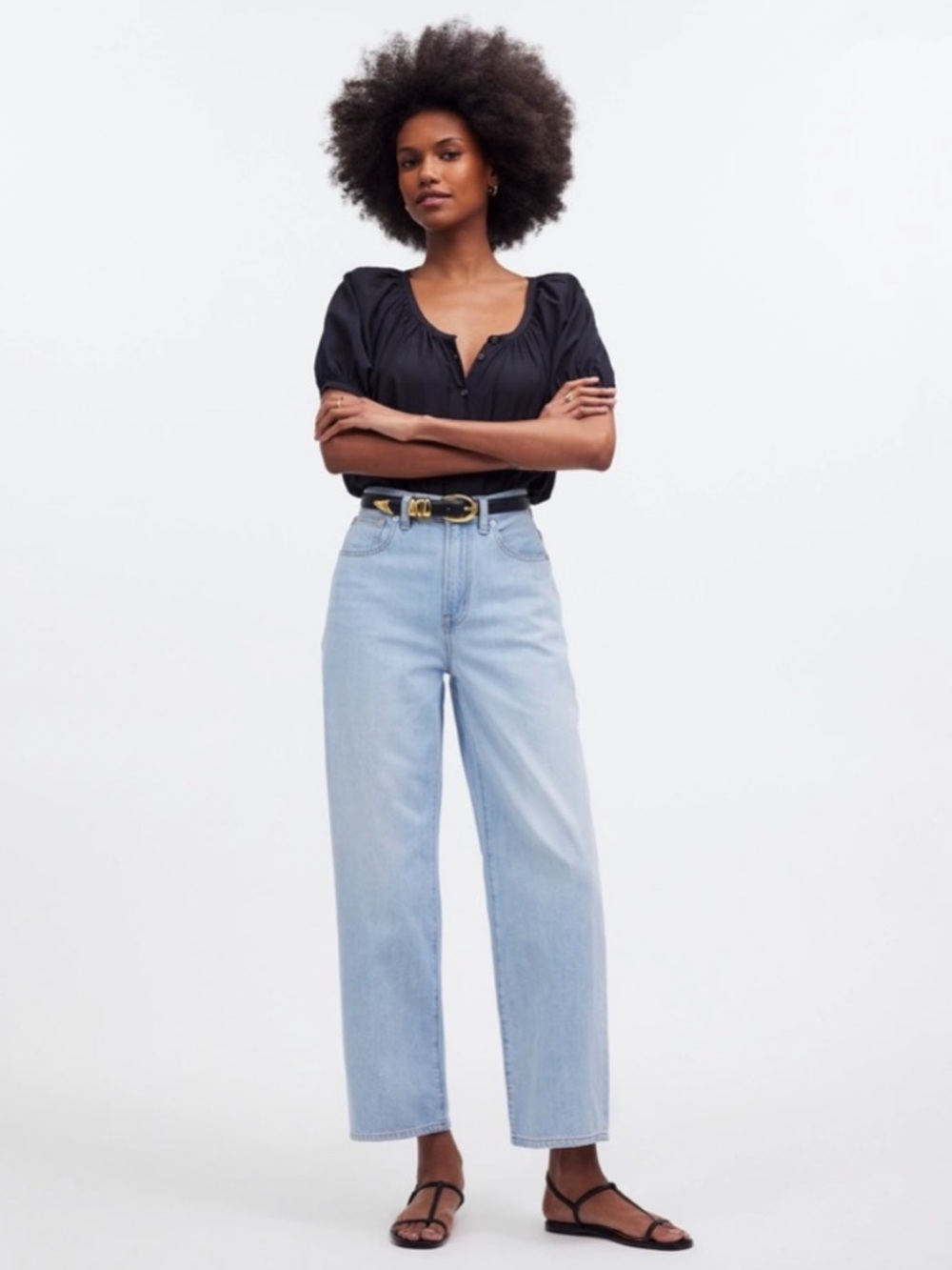 Madewell The Perfect Vintage Wide Leg Crop in Fitzgerald Wash Size 29